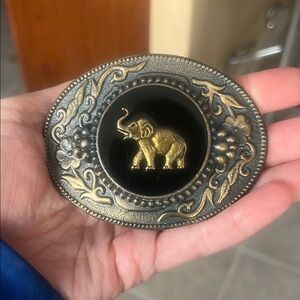 Vintage Elephant Belt Buckle